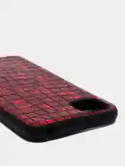 Красный чехол Huawei Y5p / Honor 9S, Хуавей У5п / Хонор 9С силиконовый, имитация змеиной кожи