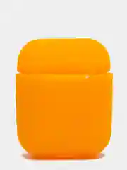 Оранжевый силиконовый чехол для наушников AirPods 1, 2