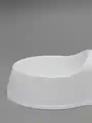 Белый миска для кошек и собак, двойная