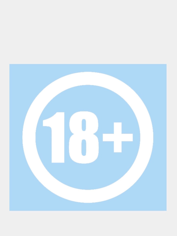 Наклейка на авто "18+", 10 х 10 см