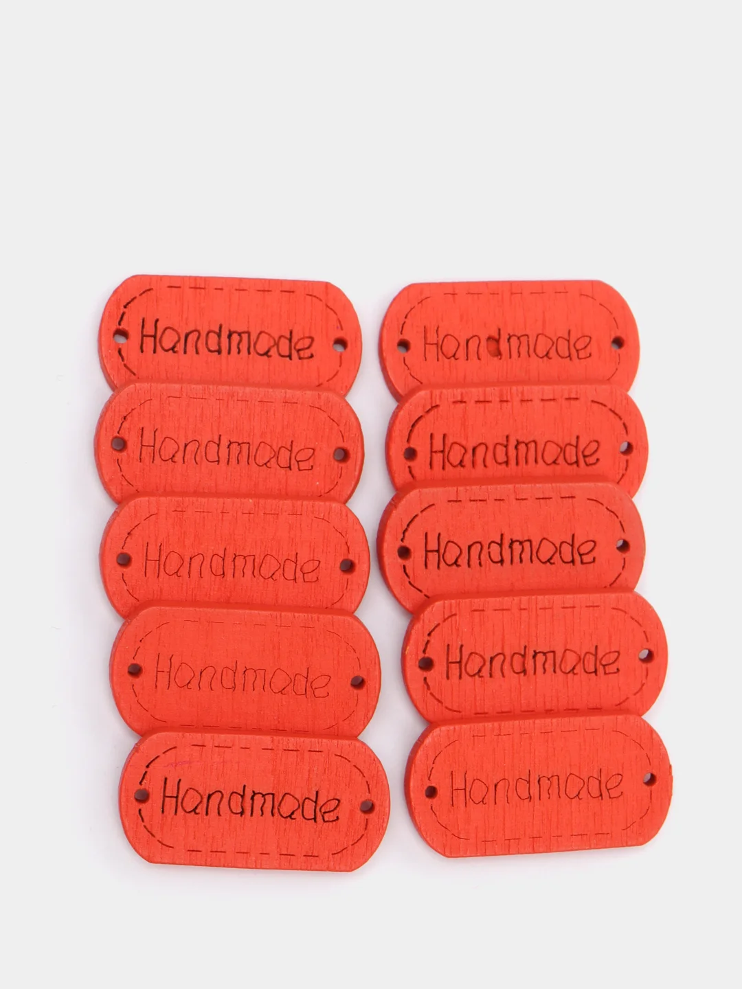 Коралловый бирки "Hand made", 10штук