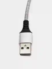 Серебряный кабель для зарядки телефона Micro-USB