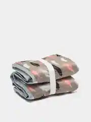 Бежевый меланж сидушка туристическая, складная