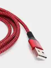Красный кабель для зарядки телефона Micro-USB