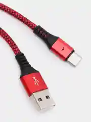 Красный кабель для зарядки телефона Micro-USB