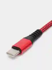 Красный кабель для зарядки телефона Micro-USB