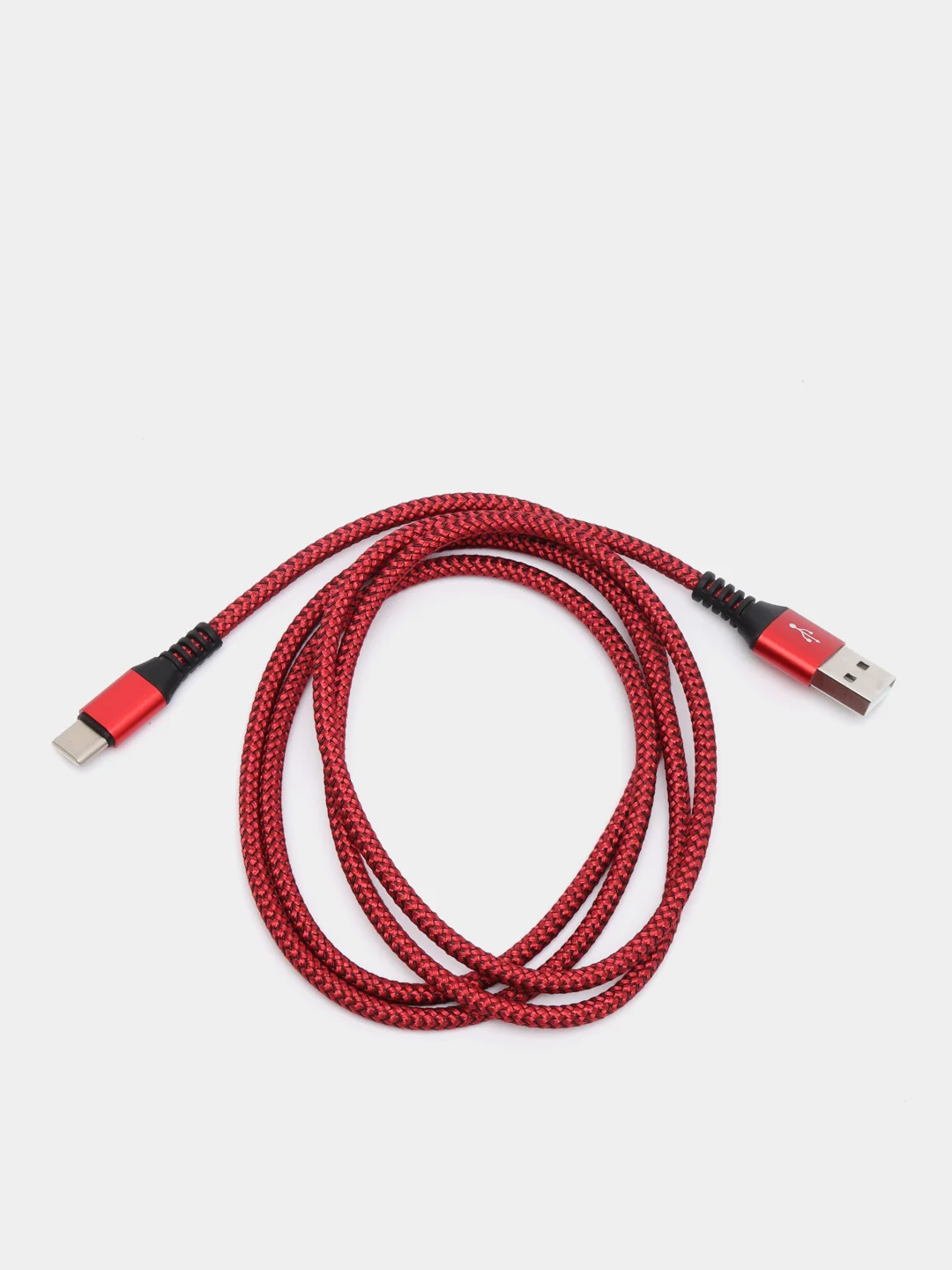 Красный кабель для зарядки телефона Micro-USB