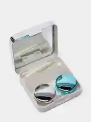 Розовый футляр для контактных линз