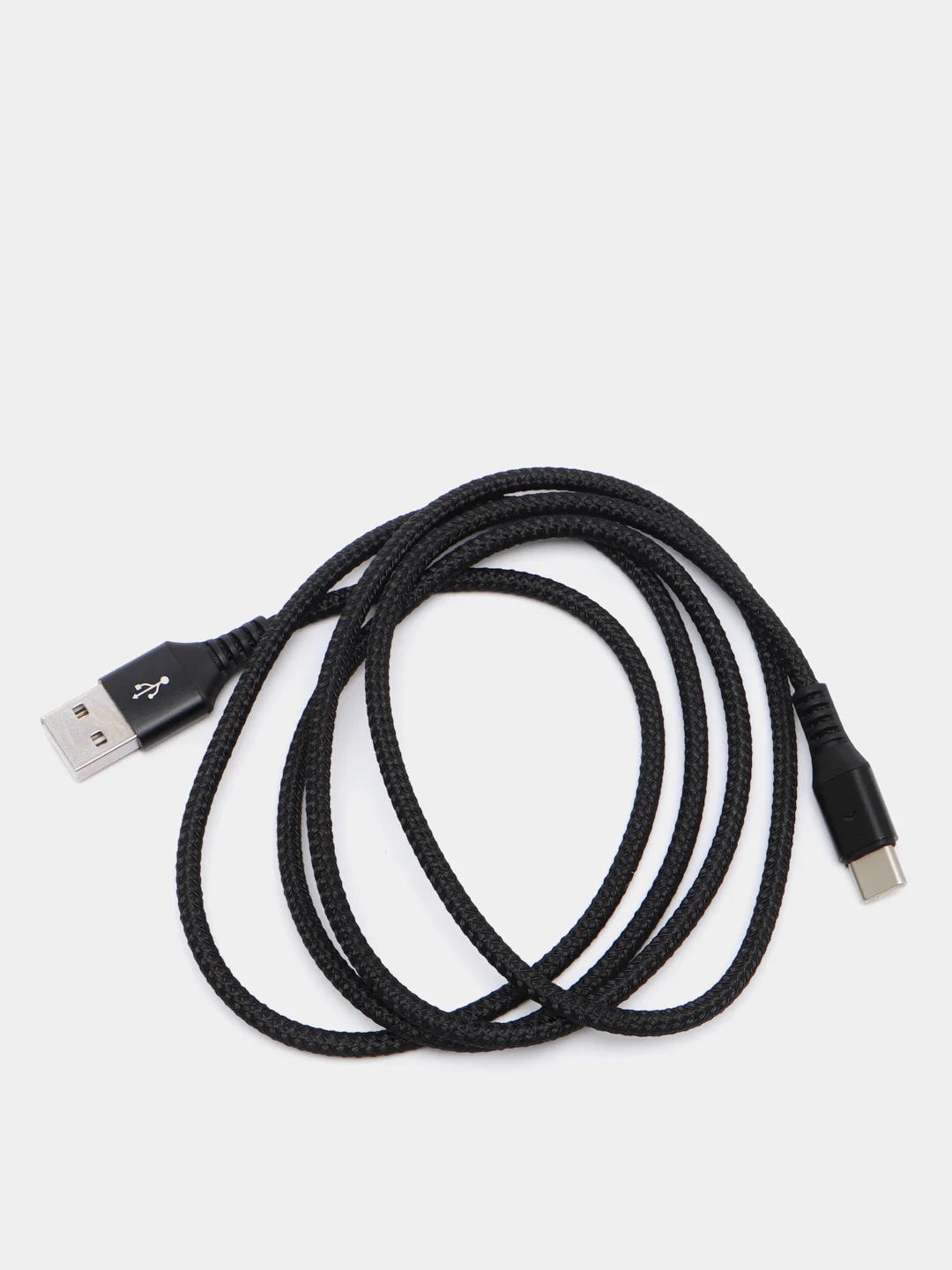 Черный кабель для зарядки телефона Micro-USB