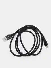 Черный кабель для зарядки телефона Micro-USB