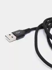 Черный кабель для зарядки телефона Micro-USB