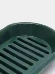 Зеленый мыльница открытая с решеткой