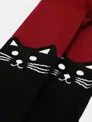 Красный колготки Кошка детские и подростковые