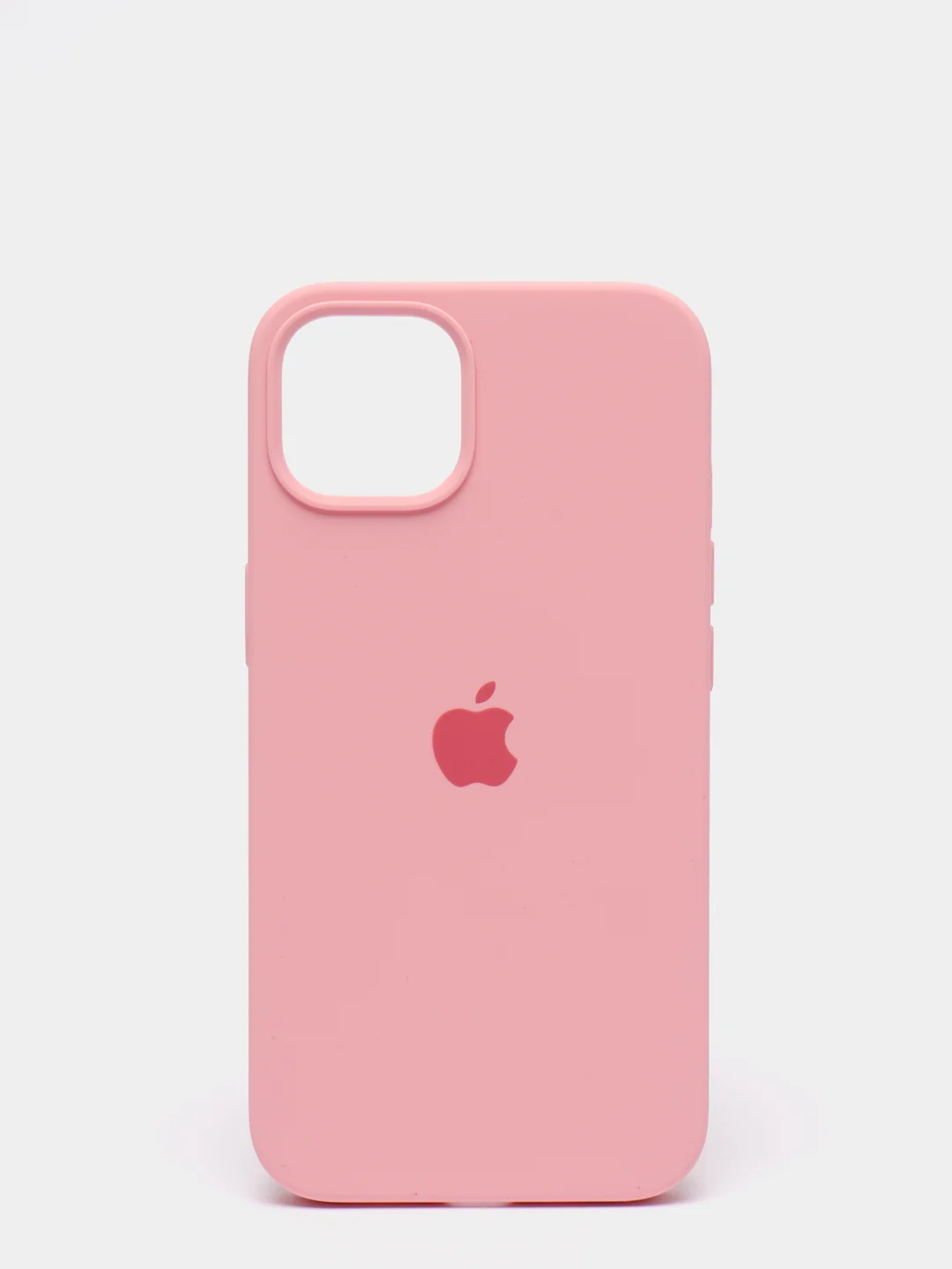 Розовый чехол Silicone Case для iPhone 13 с закрытым низом