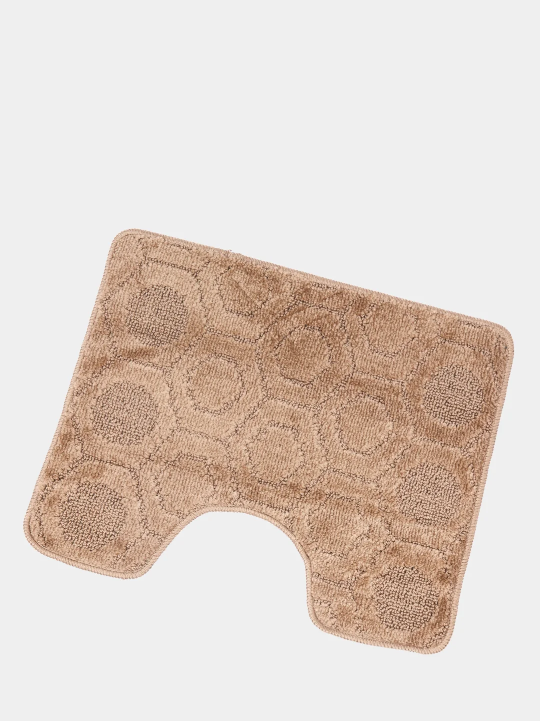 Коричневый коврик для туалета Icarpet "Актив", 50 х 60