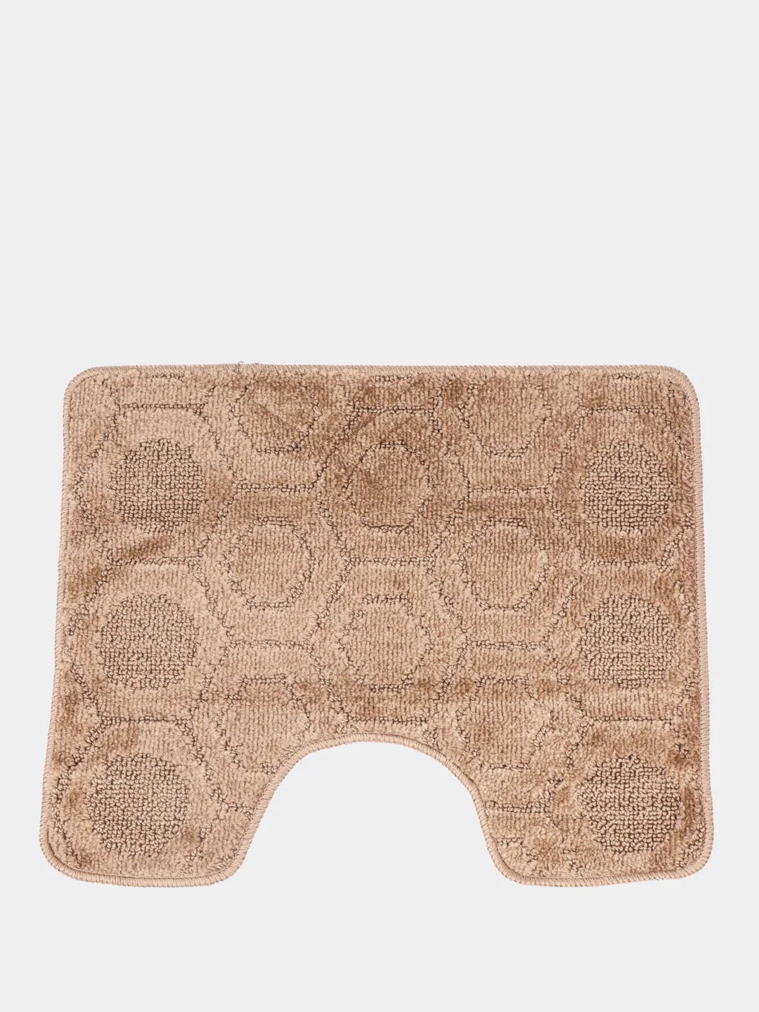 Коричневый коврик для туалета Icarpet "Актив", 50 х 60
