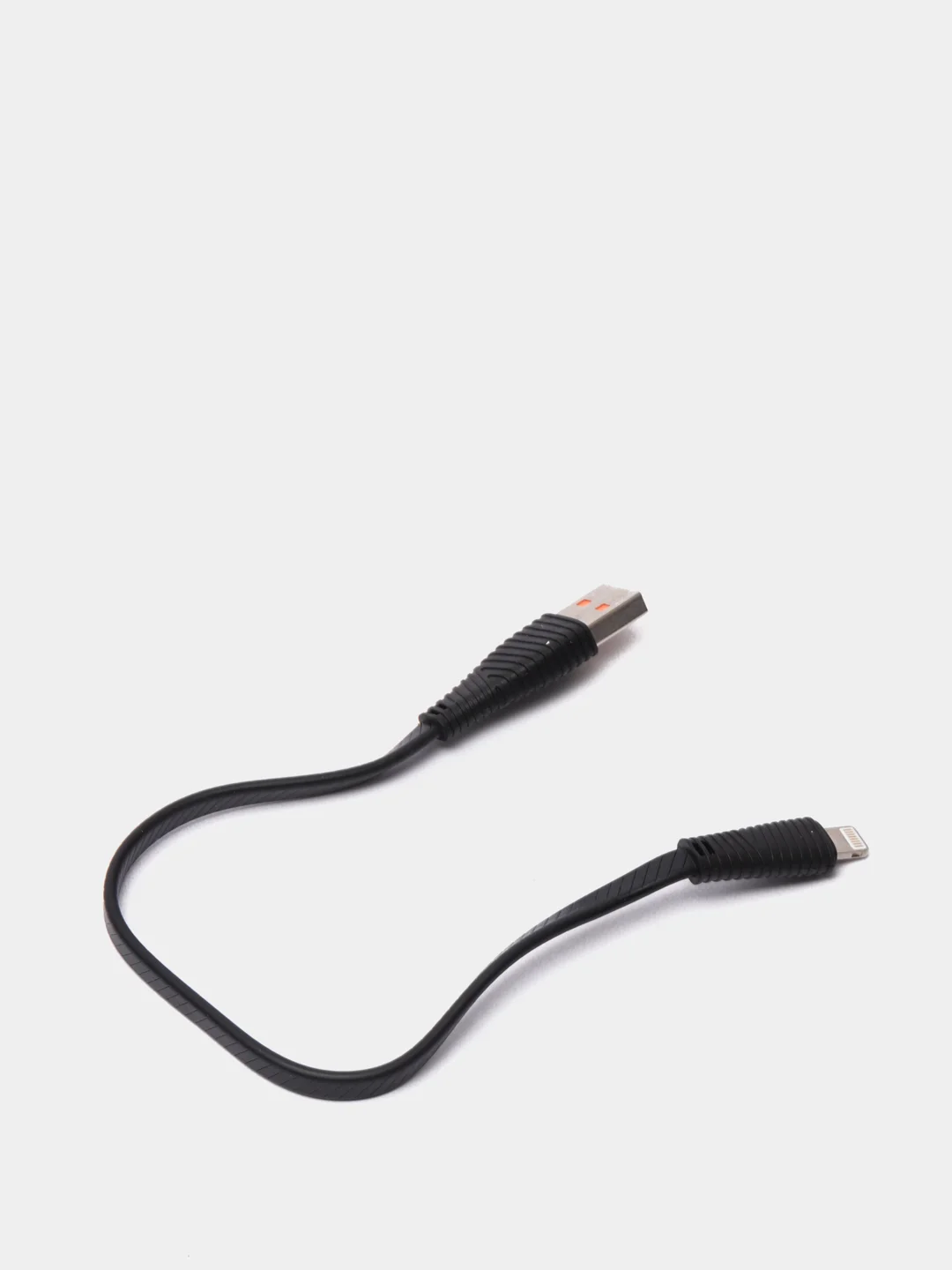 Черный кабель для зарядки LENYES LC 25см Lightning , Type-C, micro-USB