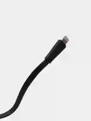 Черный кабель для зарядки LENYES LC 25см Lightning , Type-C, micro-USB