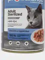 Корм влажный ProBalance "Sterilized", для стерилизованных кошек и котов, 415 г