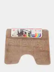 Коричневый коврик для туалета Icarpet "Актив", 50 х 60