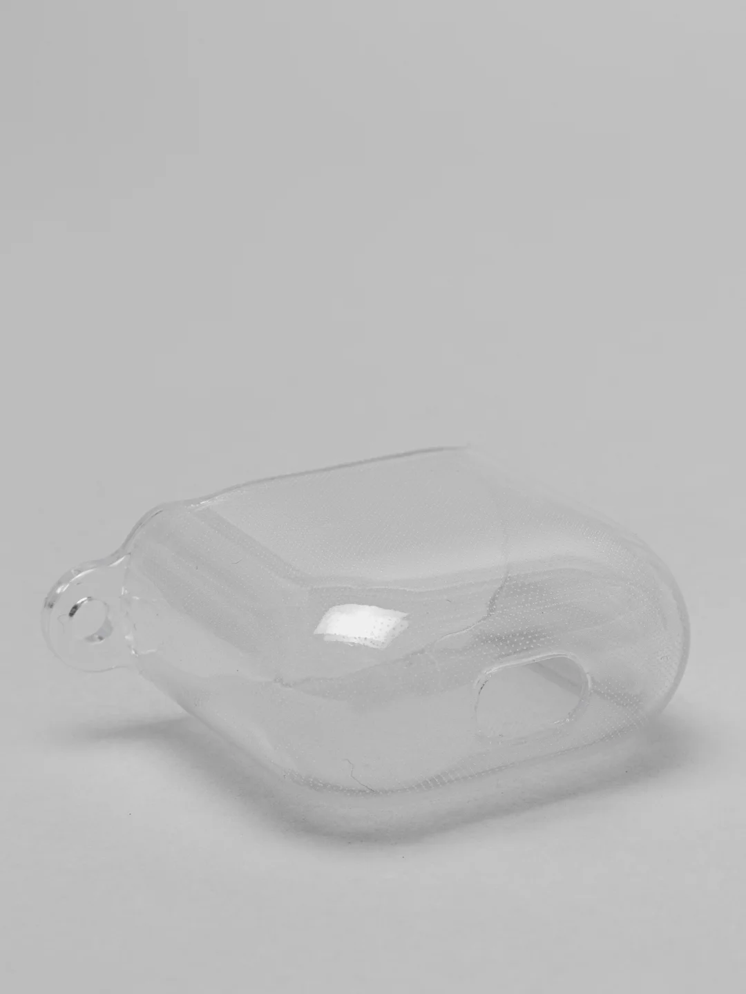 Прозрачный чехол для Apple Airpods 1/2, прозрачный, силиконовый