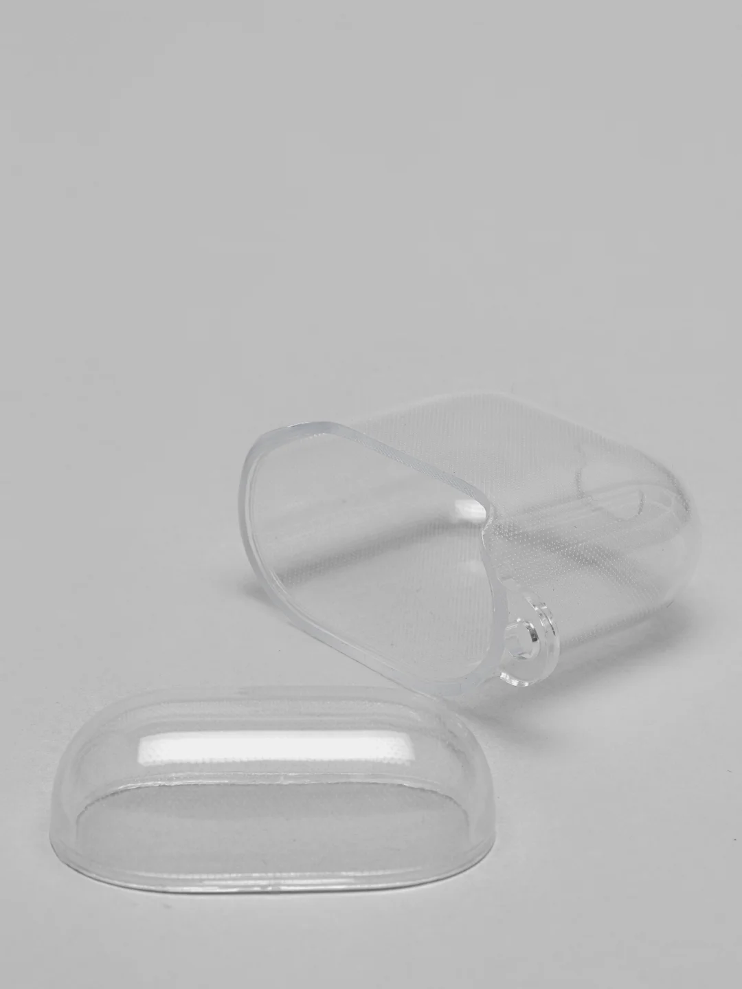 Прозрачный чехол для Apple Airpods 1/2, прозрачный, силиконовый