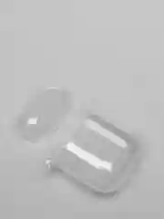 Прозрачный чехол для Apple Airpods 1/2, прозрачный, силиконовый