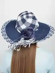 Синий шляпа женская