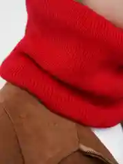 Конфетный шарф утепленный
