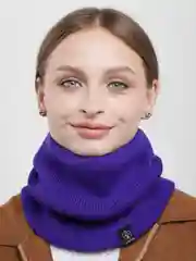 Фиолетовый шарф утепленный