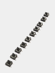 10 штук Кнопка тактовая 6*6*4.3мм SMD KAN0641-0431B микрокнопка
