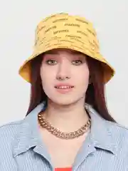 Желтый панама летняя двусторонняя