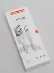 Кабель для зарядки телефона 2,4A, Micro USB, Android, iPhone, цвет белый