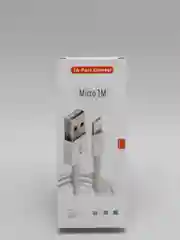 Кабель для зарядки телефона 2,4A, Micro USB, Android, iPhone, цвет белый