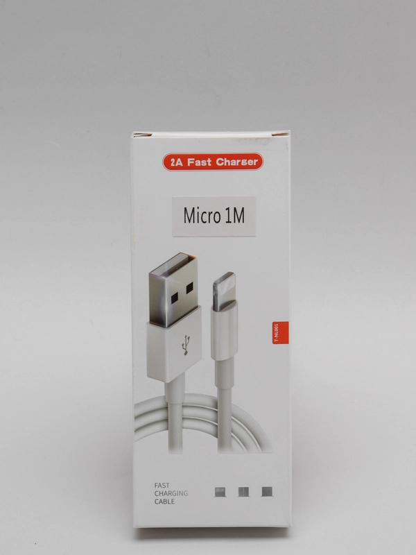 Кабель для зарядки телефона 2,4A, Micro USB, Android, iPhone, цвет белый