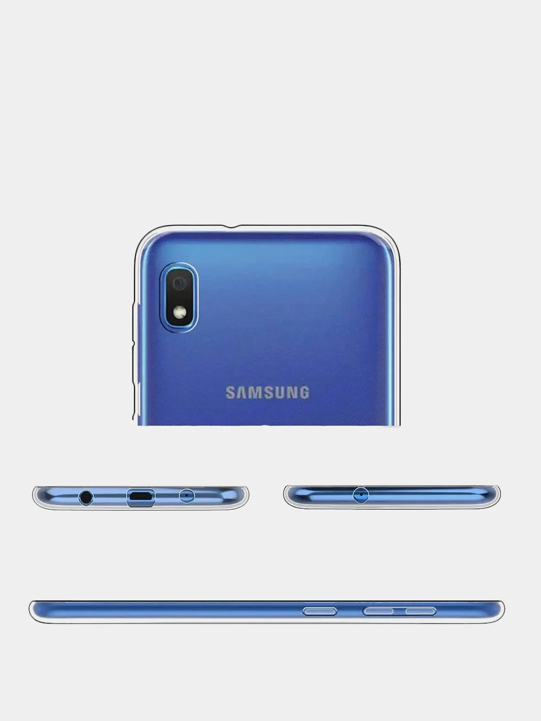 Чехол прозрачный силиконовый для Samsung Galaxy A10, Самсунг Галакси А10
