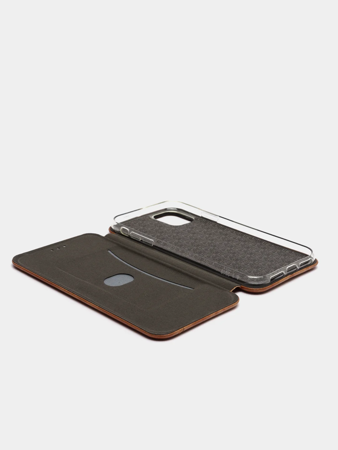 Коричневый чехол книжка iPhone 11