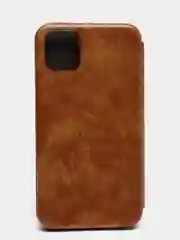 Коричневый чехол книжка iPhone 11