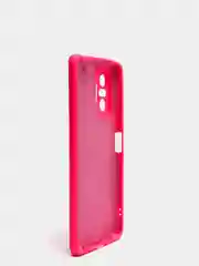 Фуксия чехол для Xiaomi Redmi NOTE 10 pro с защитой камеры и бархатом внутри