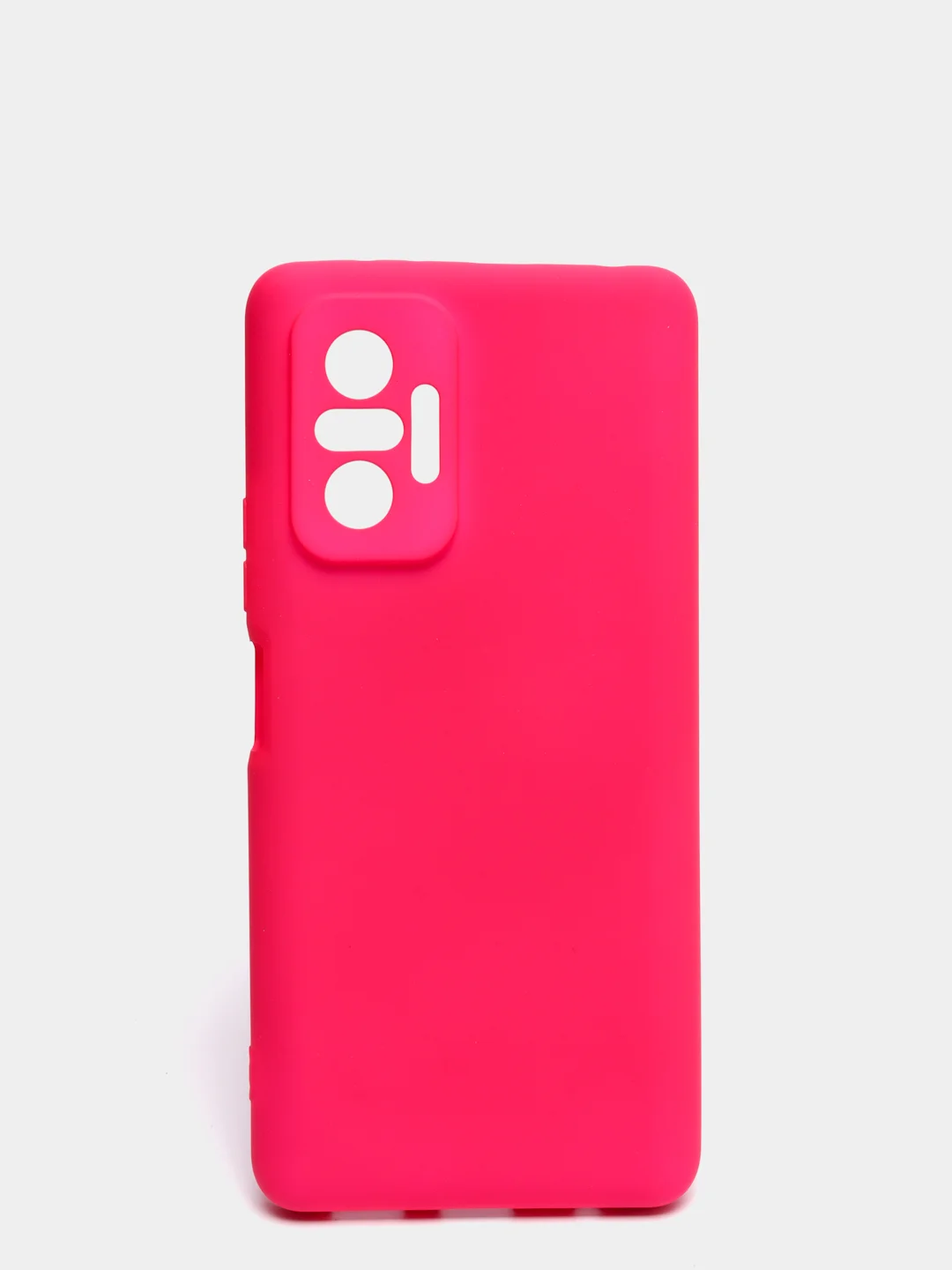 Фуксия чехол для Xiaomi Redmi NOTE 10 pro с защитой камеры и бархатом внутри