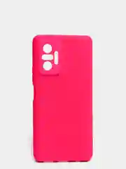 Фуксия чехол для Xiaomi Redmi NOTE 10 pro с защитой камеры и бархатом внутри