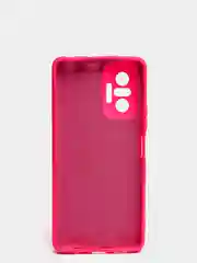 Фуксия чехол для Xiaomi Redmi NOTE 10 pro с защитой камеры и бархатом внутри