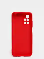 Красный чехол с защитой камеры и бархатом внутри для REDMI 10