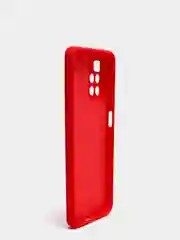 Красный чехол с защитой камеры и бархатом внутри для REDMI 10
