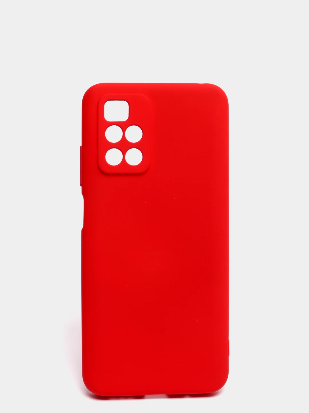 Красный чехол с защитой камеры и бархатом внутри для REDMI 10