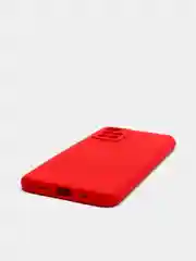Красный чехол с защитой камеры и бархатом внутри для REDMI 10