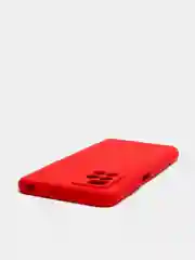 Красный чехол с защитой камеры и бархатом внутри для REDMI 10