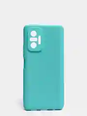 Тёмно-бирюзовый чехол для Xiaomi Redmi NOTE 10 pro с защитой камеры и бархатом внутри