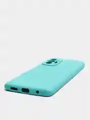 Тёмно-бирюзовый чехол для Xiaomi Redmi NOTE 10 pro с защитой камеры и бархатом внутри