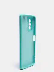 Тёмно-бирюзовый чехол для Xiaomi Redmi NOTE 10 pro с защитой камеры и бархатом внутри